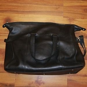 NWOT Cole Haan travel luggage black leather